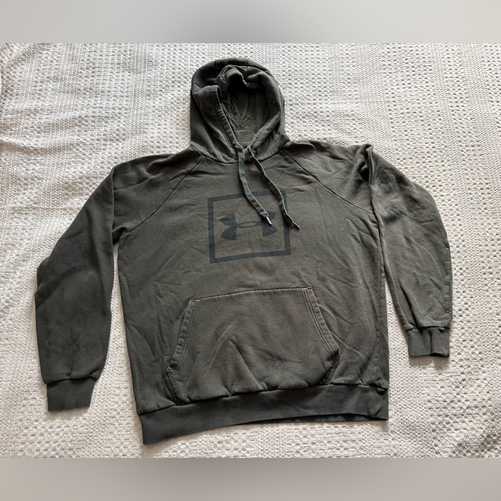 Women’s Under Armour Olive Green Hoodie Sweatshirt - Size Large